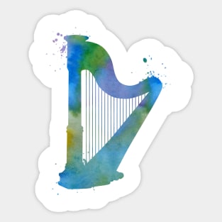 Harp Sticker